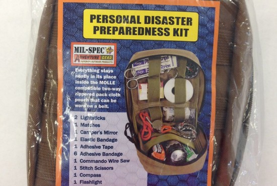 personal disaster preparedness kit